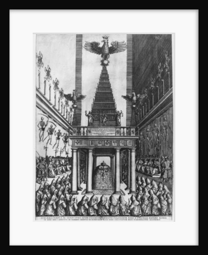 Funeral of Sigismund II Augustus, King of Poland and Grand Duke of Lithuania in Rome, 1572 by French School