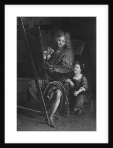 Self portrait with his son Charles by Antoine Coypel