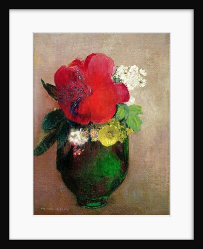 The Red Poppy by Odilon Redon