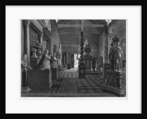First view of the introductory room, Musee des Monuments Francais, Paris by Jean Lubin Vauzelle