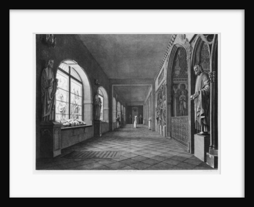 View of the cloister, Musee des Monuments Francais, Paris by Jean Lubin Vauzelle
