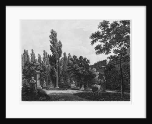Garden of the cloister, Musee des Monuments Francais, Paris by Jean Lubin Vauzelle