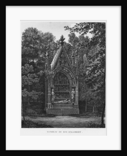 Tomb of King Dagobert, Musee des Monuments Francais, Paris by Jean Lubin Vauzelle