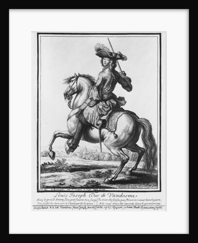 Louis Joseph de Bourbon, Duke of Vendome, known as 'The Great Vendome' by Robert Bonnart