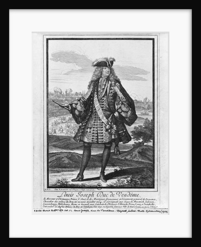 Louis Joseph de Bourbon, Duke of Vendome, known as 'The Great Vendome' by Robert Bonnart