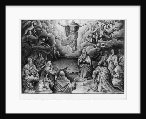 Life of Christ, Ascension, preparatory study of tapestry cartoon for the Church Saint-Merri in Paris, c.1585-90 by Henri Lerambert