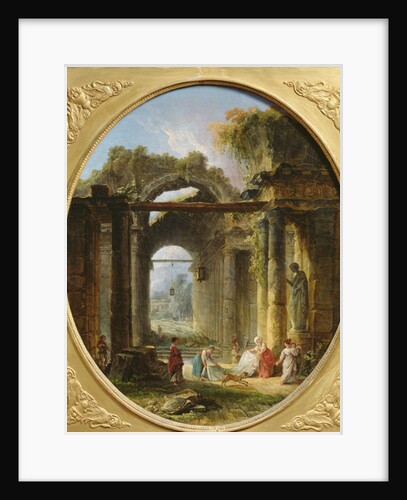 Ancient ruins in Rome by Hubert Robert