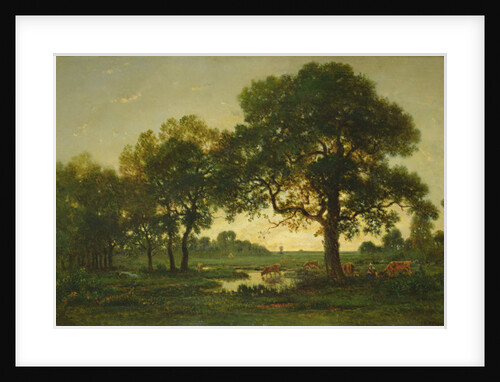 The Pond Oaks by Theodore Rousseau