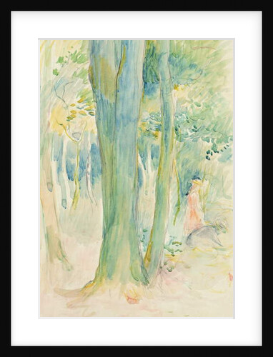 Under the trees in the wood, 1893 by Berthe Morisot