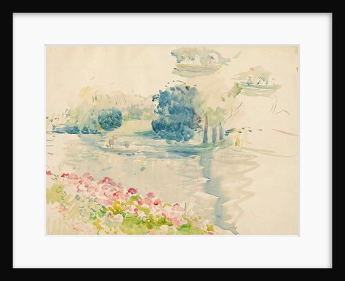 Geraniums by the lake, 1893 by Berthe Morisot