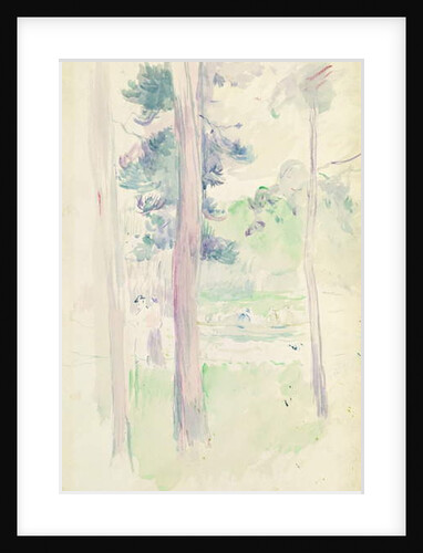 Pines by the lake, 1893 by Berthe Morisot