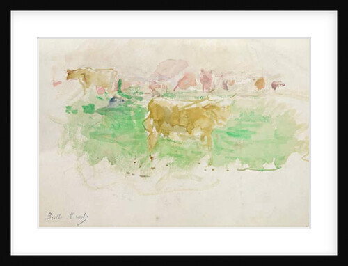 Cows in Normandy, 1880 by Berthe Morisot