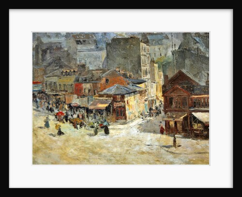 Street scene in Montmartre by Abel-Truchet