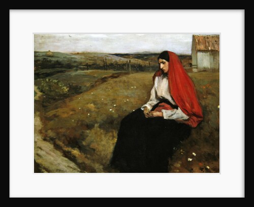 Woman in a landscape by Jean-Charles Cazin