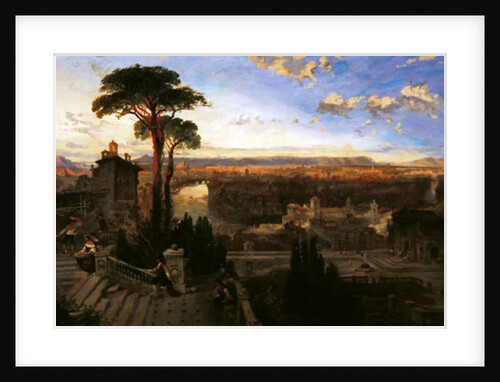 Rome, twilight, view from the Convent of San Onofrio on Mount Janiculum, c.1853-55 by David Roberts