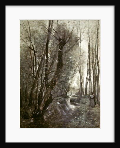 The stream by Jean Baptiste Camille Corot