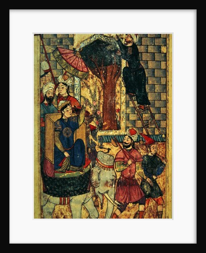 Fol.110 The Sultana leaving the palace by Islamic School