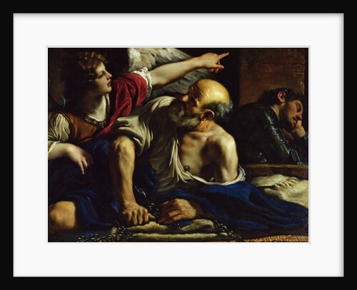 St. Peter Freed by an Angel by Guercino