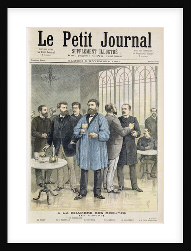 Title page depicting the bar in the House of Deputies by Henri Meyer