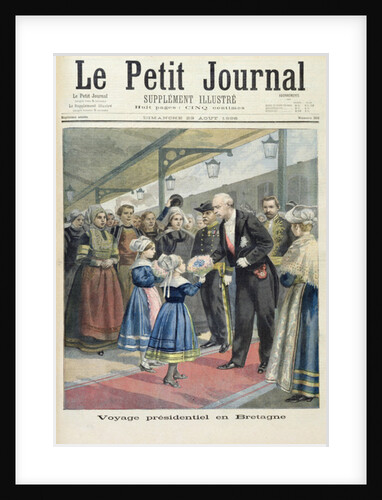 Title page depicting the presidential trip of Felix Faure to Britain by Fortune Louis Meaulle