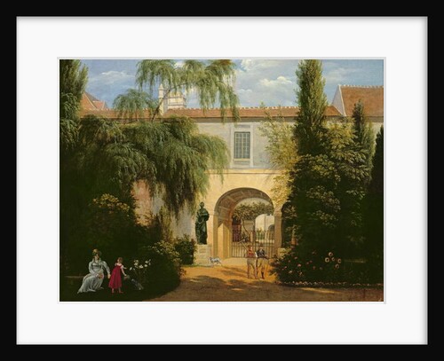 Garden in a courtyard by Etienne Bouhot