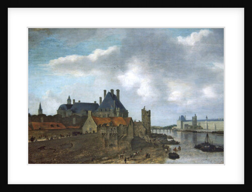 Nevers Hotel and the Louvre Palace, 1637 by Abraham de Verwer