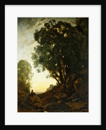 The Italian Goatherd, or The Effect of the Setting Sun, c.1847 by Jean Baptiste Camille Corot