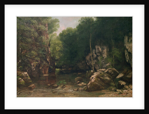 The Covered Stream, or The Dark Stream, 1865 by Gustave Courbet