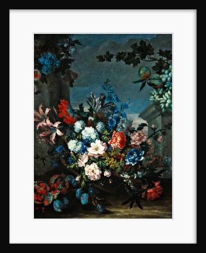 Flowers and fruit by Jean-Baptiste Monnoyer