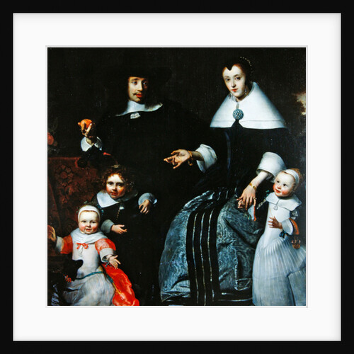 Family portrait by Cornelis Bisschop