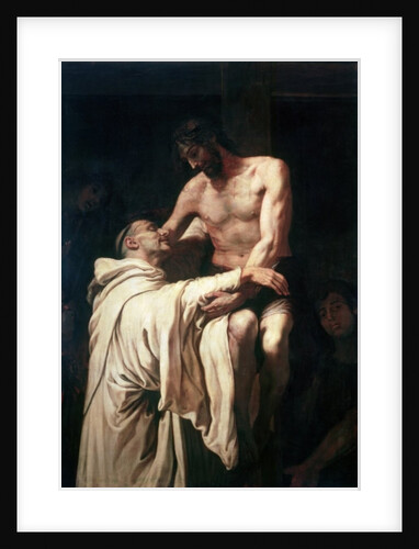 Christ Embracing St. Bernard by Francisco Ribalta