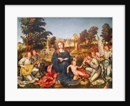 Virgin and Child and angels, 1536-38 by Gregorio Lopez
