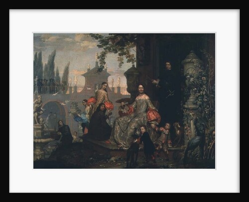 Portrait of a Family in a Garden, 1680 by Jan van the Younger Kessel