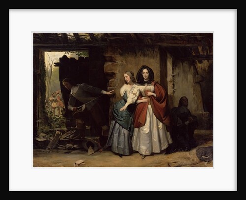 The Flight of Henrietta-Maria of France, Queen of England in 1638, 1835 by Francois-Augustin Desmoulins