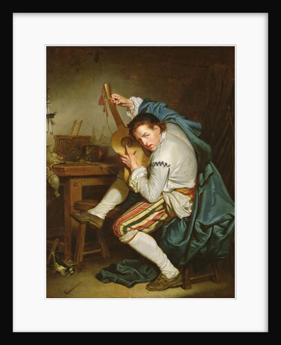 The Guitarist, Or A birdwatcher Grants His Guitar, c.1757 by Jean Baptiste Greuze