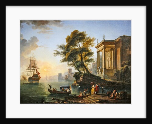 Marina, sunset by Jean-Baptiste Lallemand