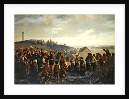 Napoleon III visiting the slate quarries of Angers, 1856 by Alexandre Antigna