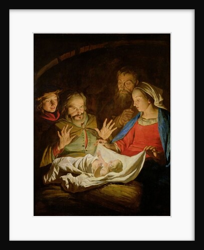 The Adoration of the Shepherds by Matthias (c.1600-p.1650) Stomer