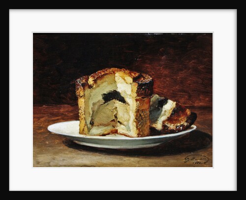 Still life of pie, 1884 by Guillaume Romain Fouace