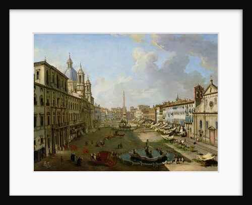 The Piazza Navona in Rome by Giovanni Paolo Pannini or Panini