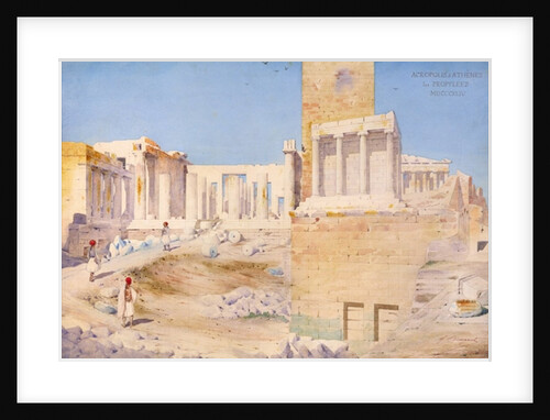 The Acropolis at Athens, 1844 by Gustave Bougerel