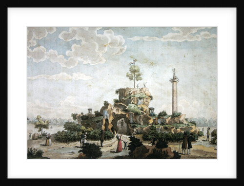 Artificial mountain constructed in 1793 on the Champs de Mars by Joseph Tassy