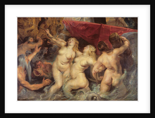 Detail of the Sirens from 'The Arrival of Marie de Medici in Marseilles', 3rd November 1600, 1621-25 by Peter Paul Rubens
