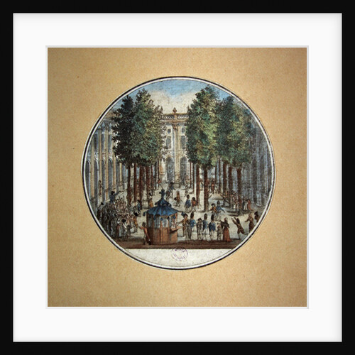 Camille Desmoulins speaking at the Palais Royal, 12 July 1789 by French School