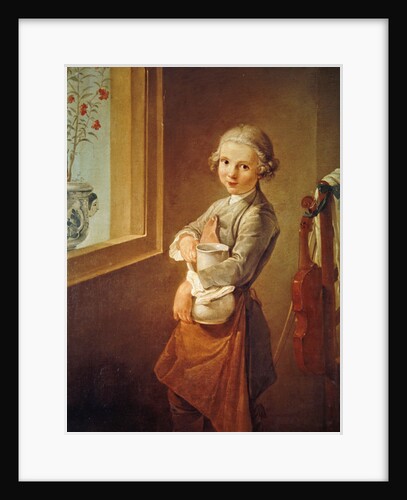 The Little Violinist by Nicolas-Bernard (attr.to) Lepicie