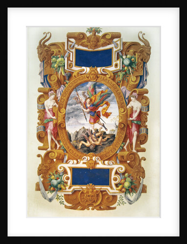 The archangel Saint Michael defeats the dragon by Jean the Elder Cousin