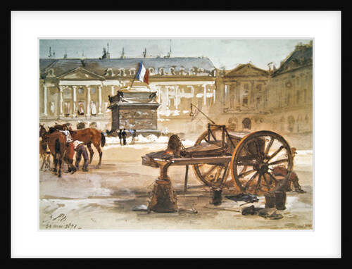 Paris Commune: The Fall of the Vendome Column, 29th May 1871 by Isidore Pils