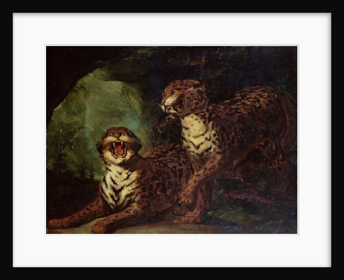 Two Leopards, c. 1820 by Theodore Gericault