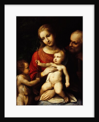 The Virgin and Child surrounded by St John the Baptist and St Joseph, 1517 by (c.1489-1534) Correggio