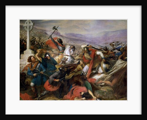 The Battle of Poitiers, 25th October 732, won by Charles Martel 1837 by Charles Auguste Steuben